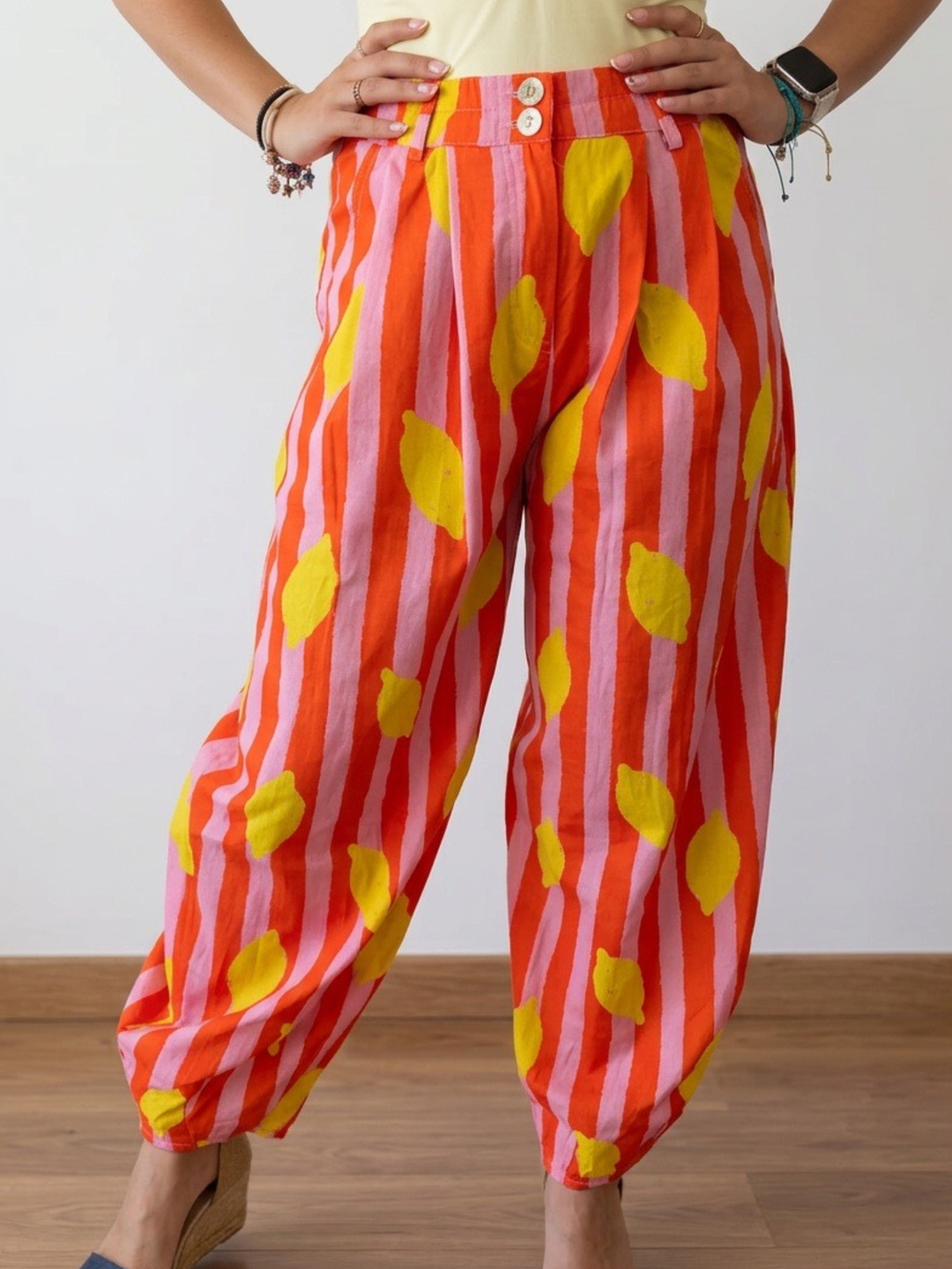 Italy Lemon Stripe Pant