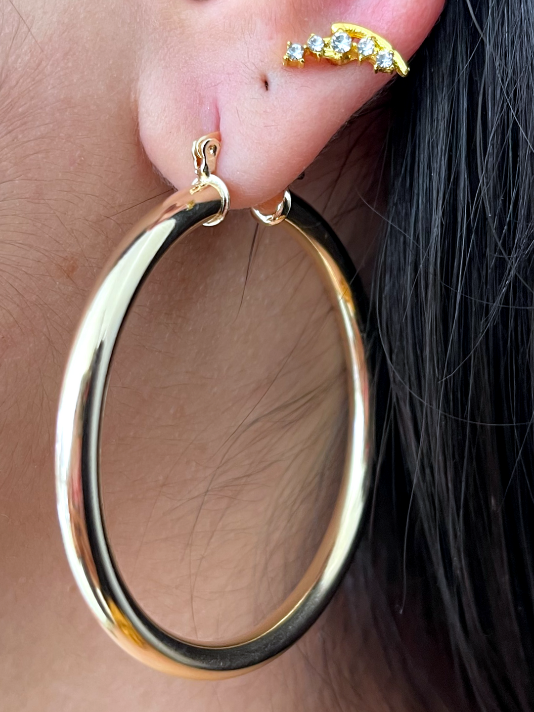 18K Gold Filled Hoops Earrings