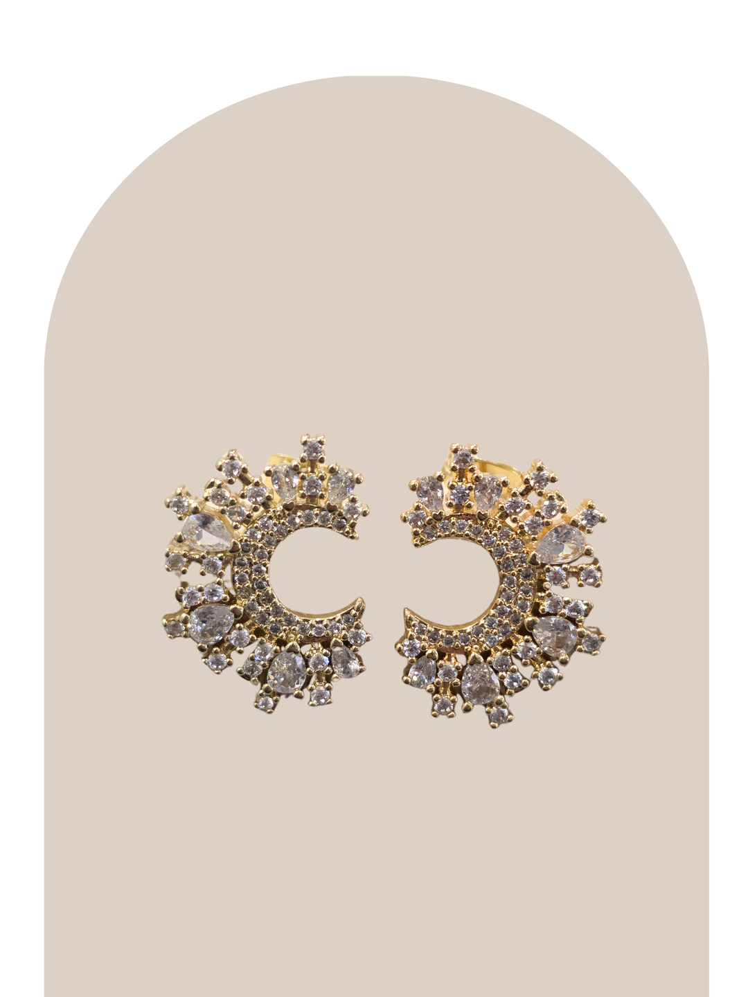 Gold Plated Shiny Earrings