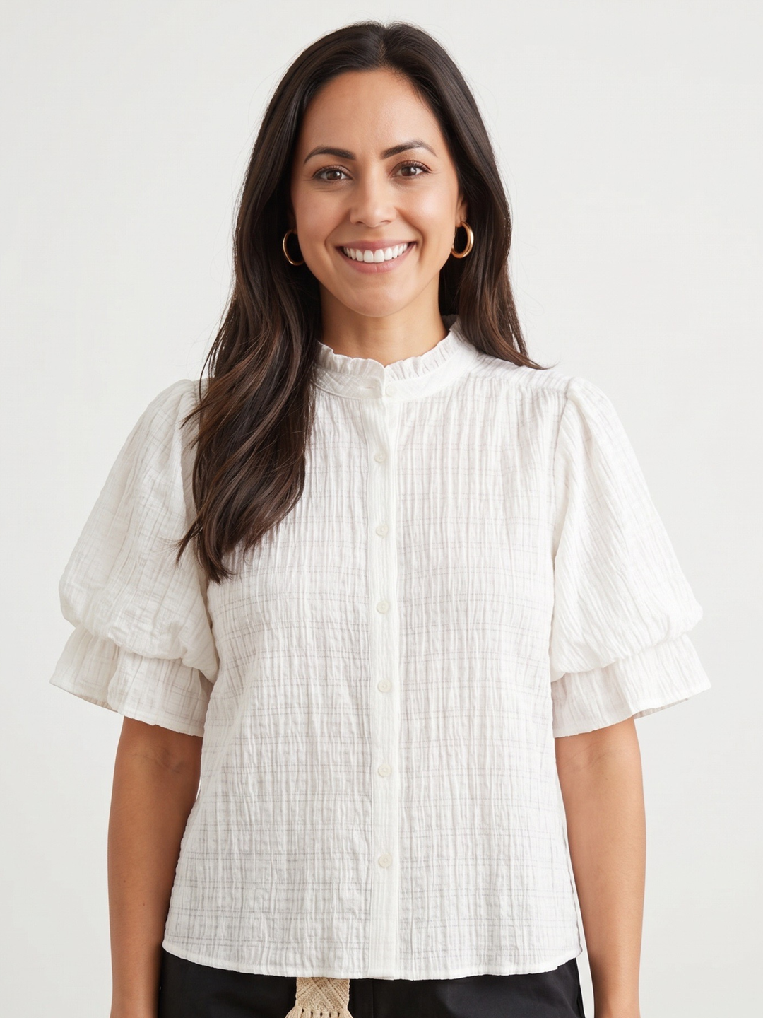 Ana María White Blouse