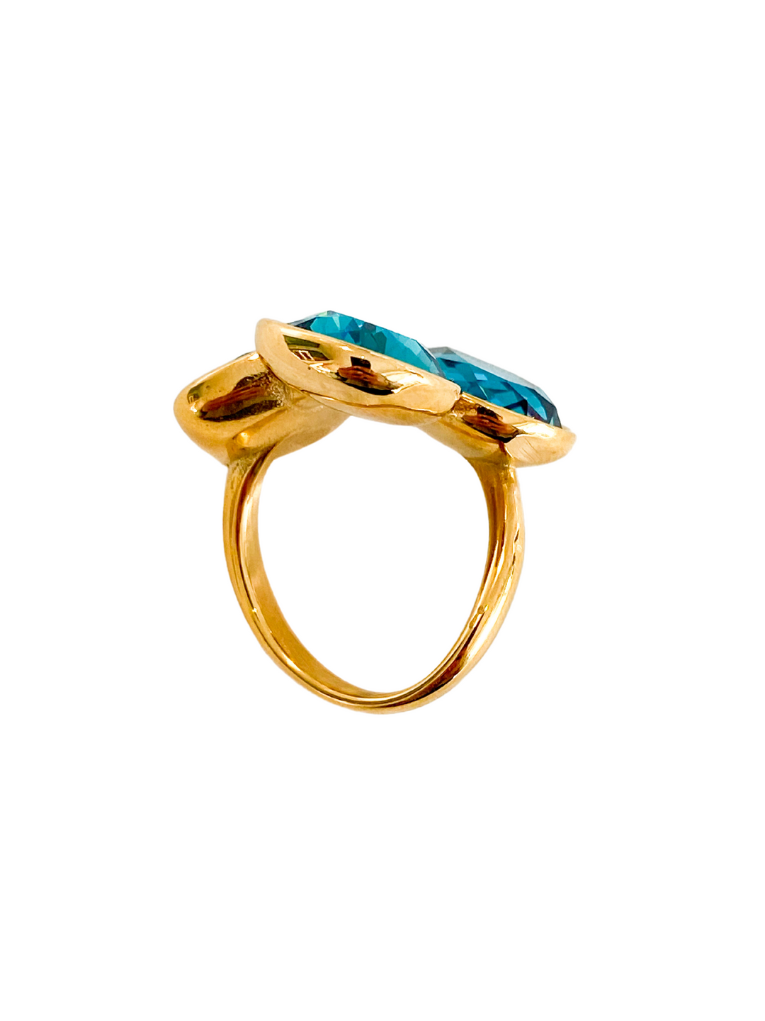18K Gold Plated Open Cuff Ring