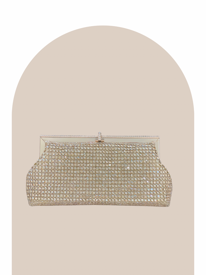 Gold Crystal Clutch