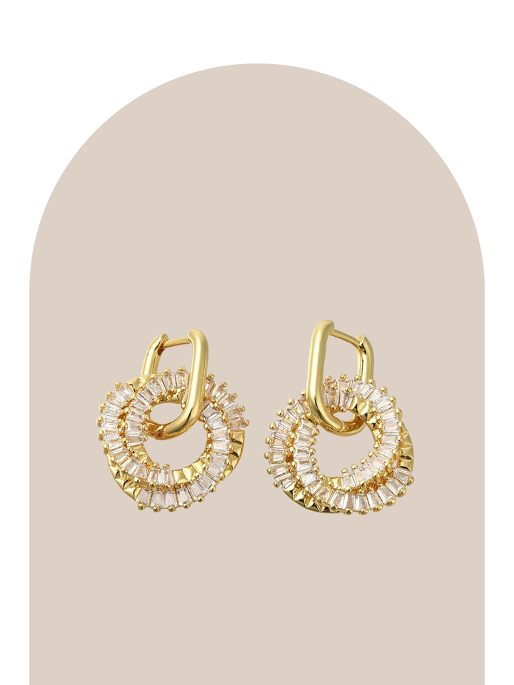 Gold Plated Formal Earrings