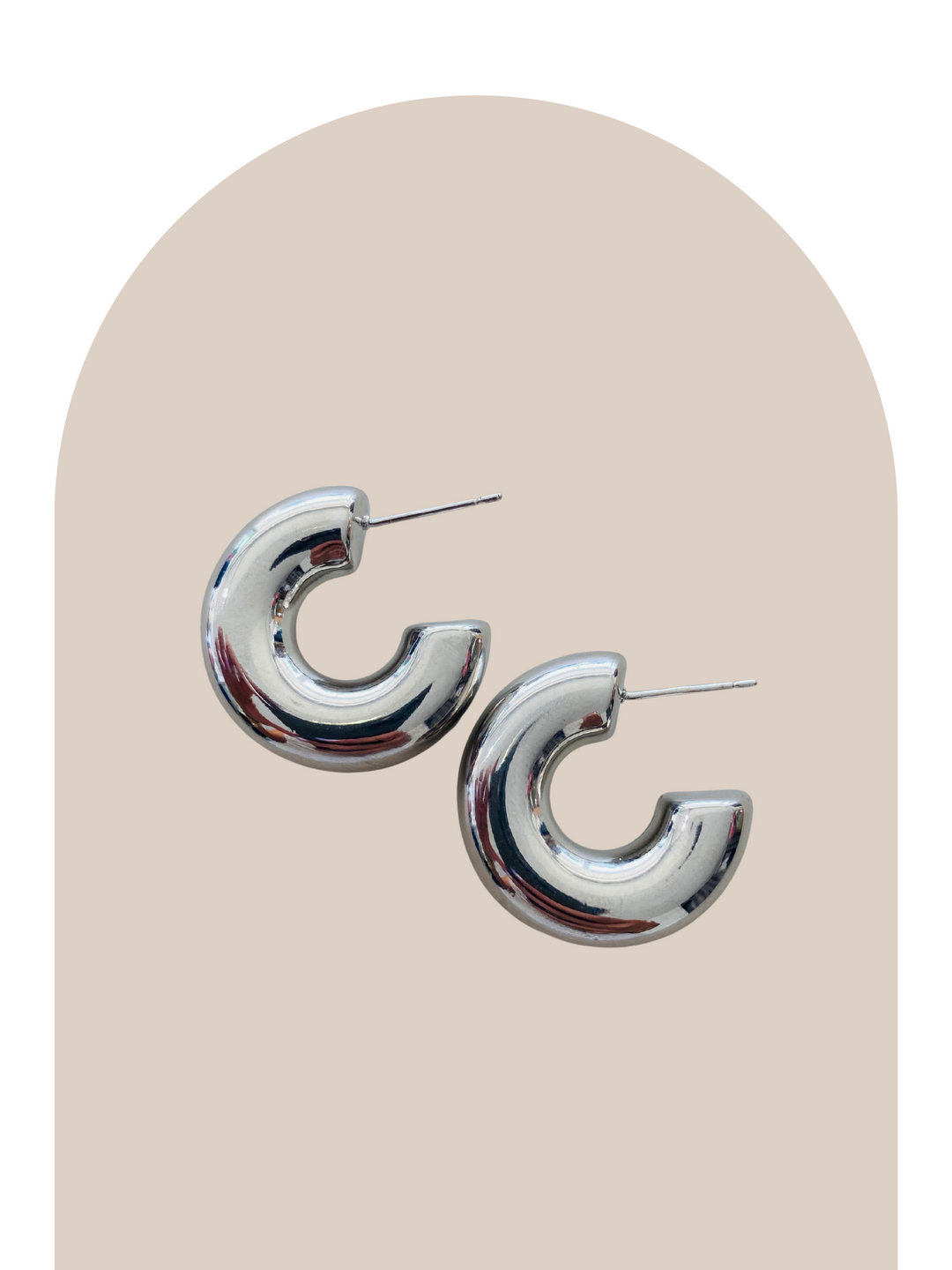 Gold Plated Chunky Medium Earrings