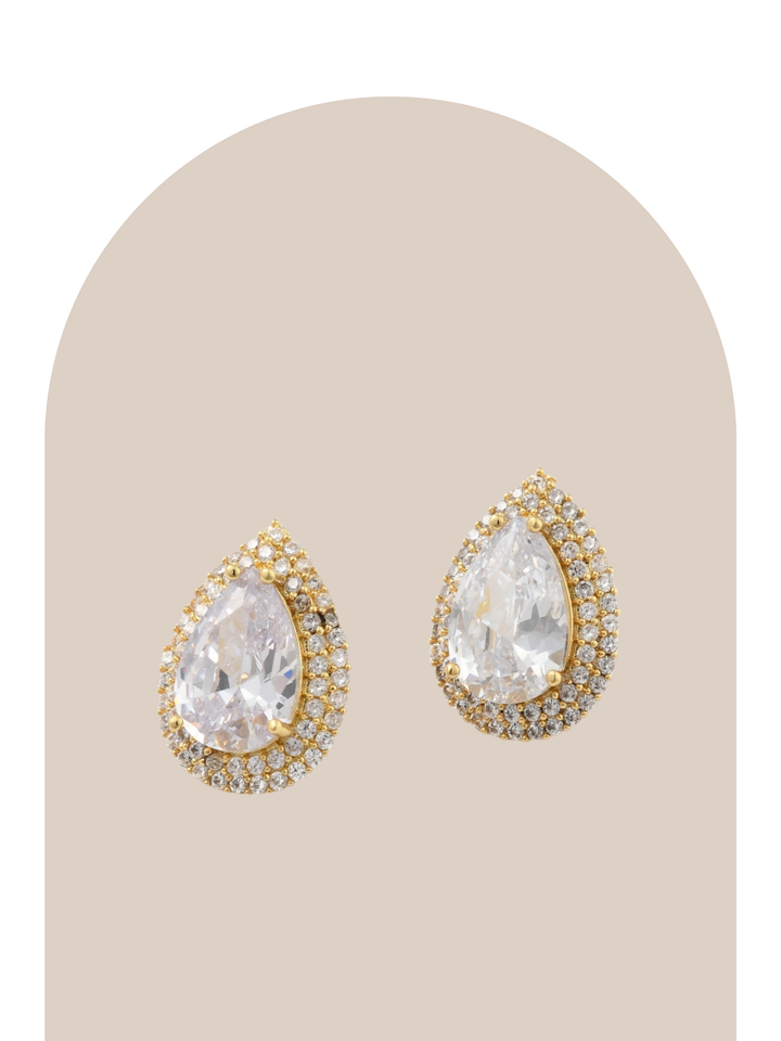 Gold Plated Crystal Studs