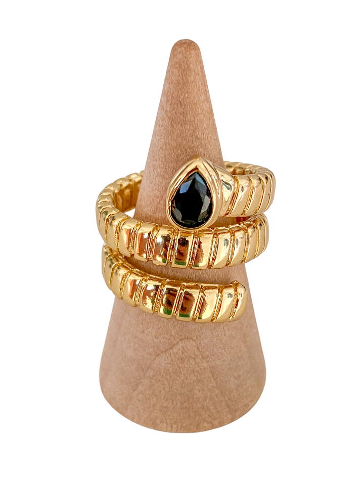 18K Gold Plated Glam Ring