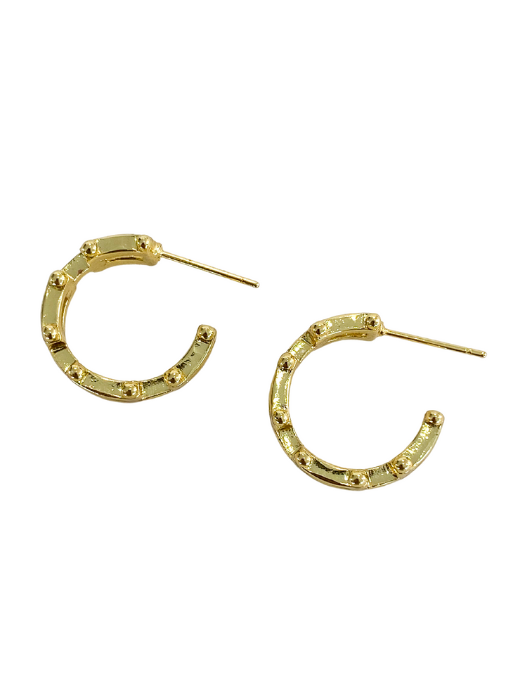 18K Gold Plated Chunky Hoops