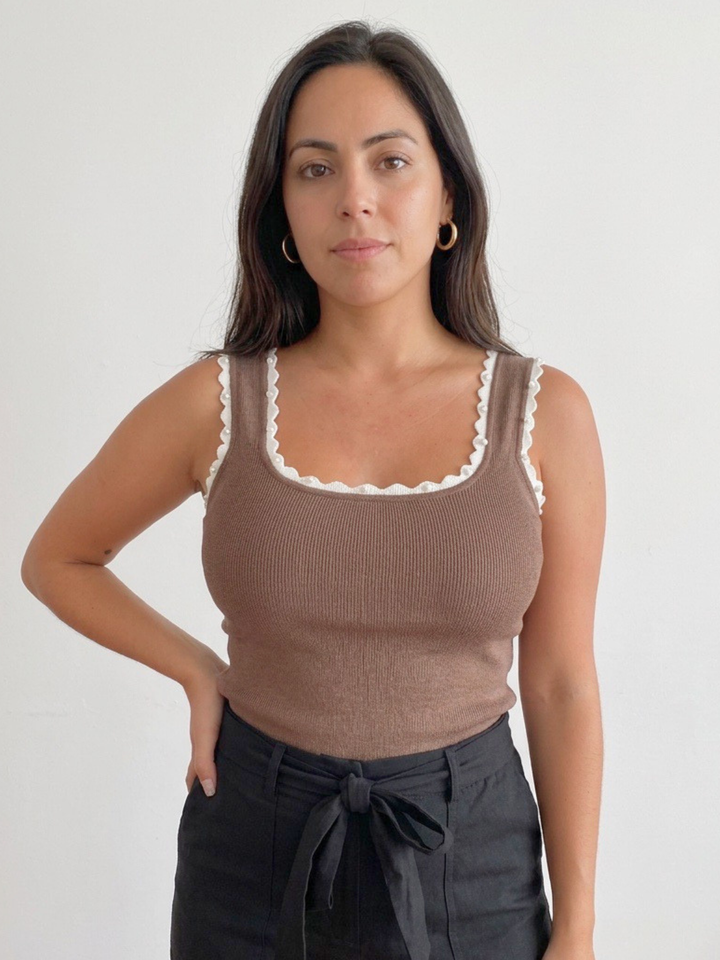 Pearl Neck Tank Top
