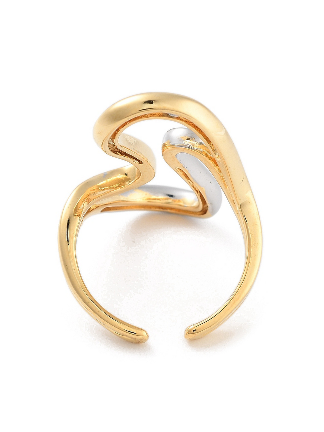 18K Gold Plated Two Tone Ring