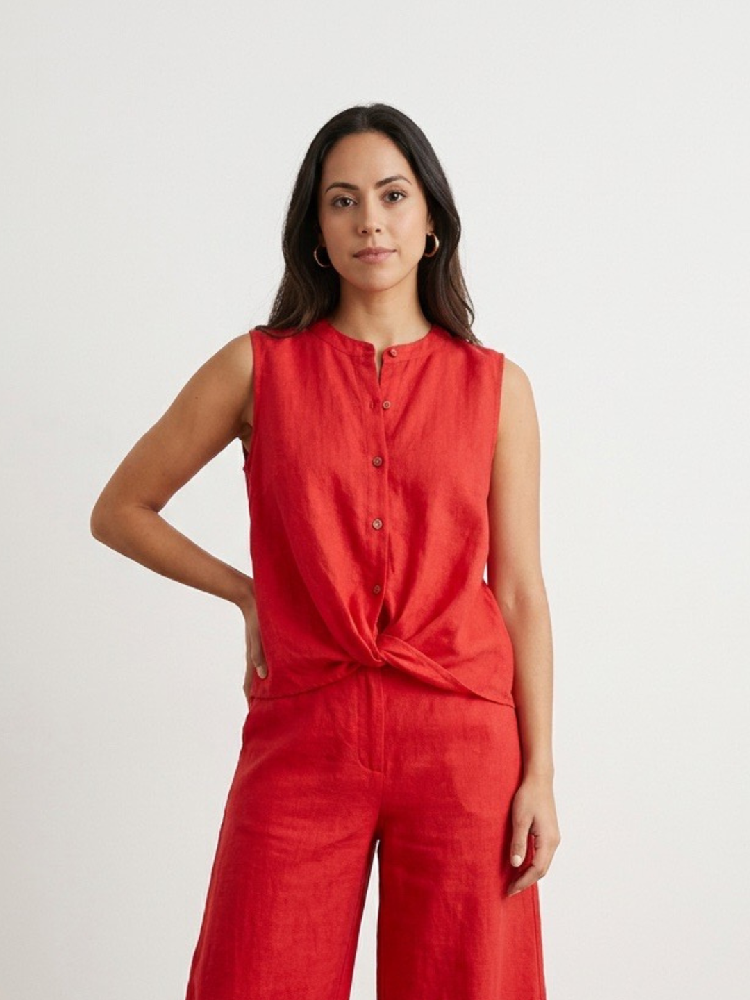 Italy Linen Tank Top