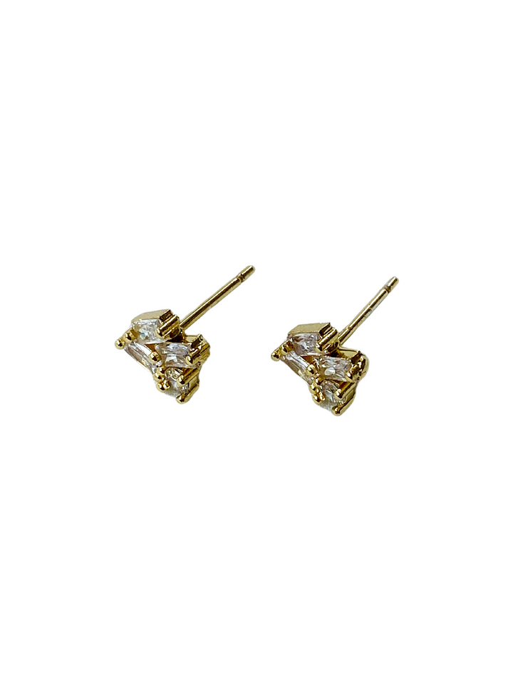 18K Gold Plated Crystal Studs
