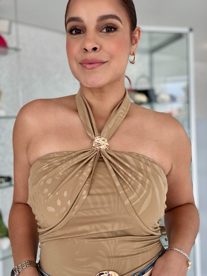 Nude Animal Bodysuit One Size