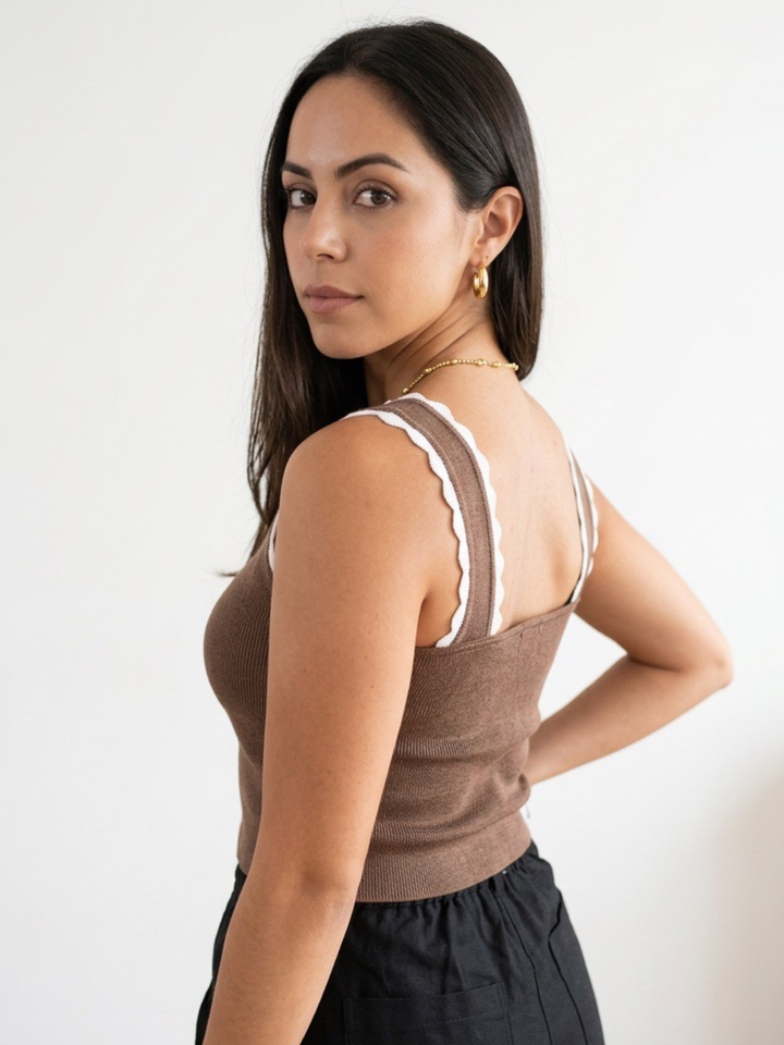 Pearl Neck Tank Top