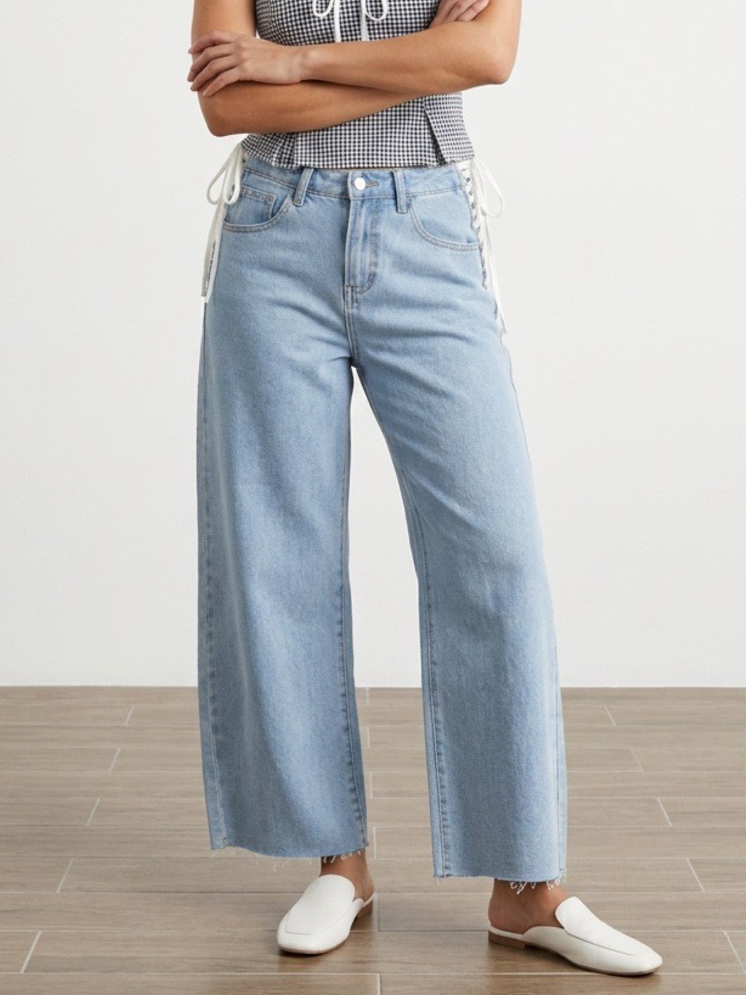 Strap Side Barrel Denim
