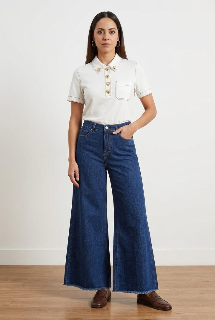 Italy Dark Wide Denim