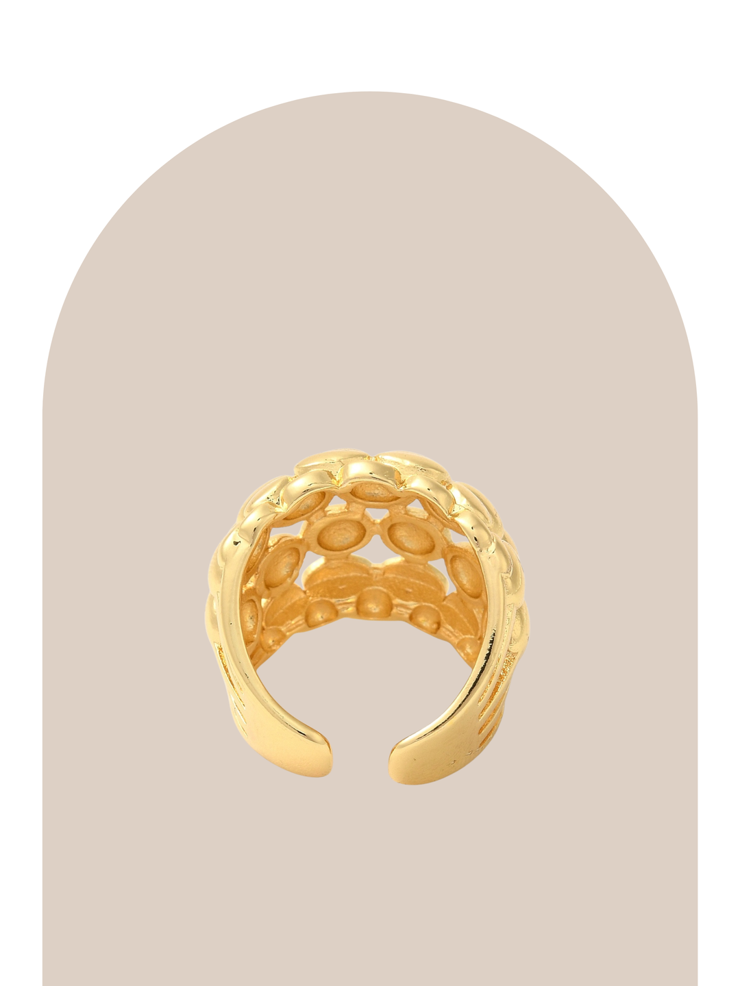 Gold Plated Bold Ring