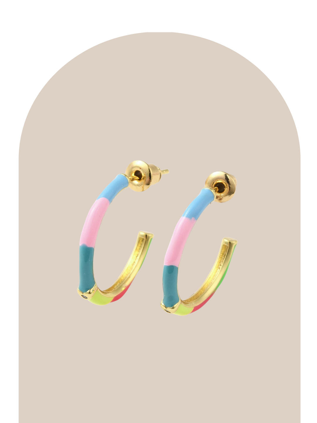 Gold Plated Multicolor Hoop