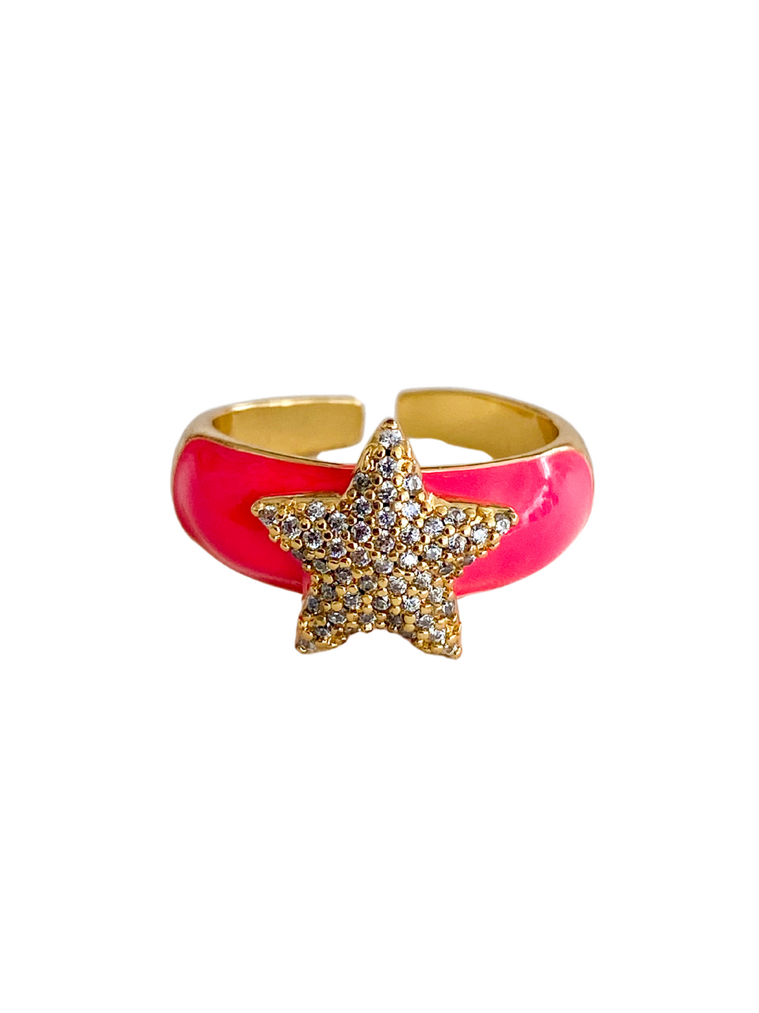16K Gold Plated Star Ring
