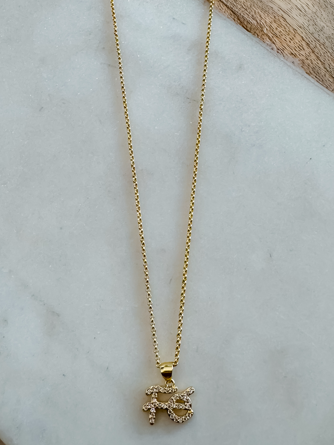 18K Gold Plated FE Necklace