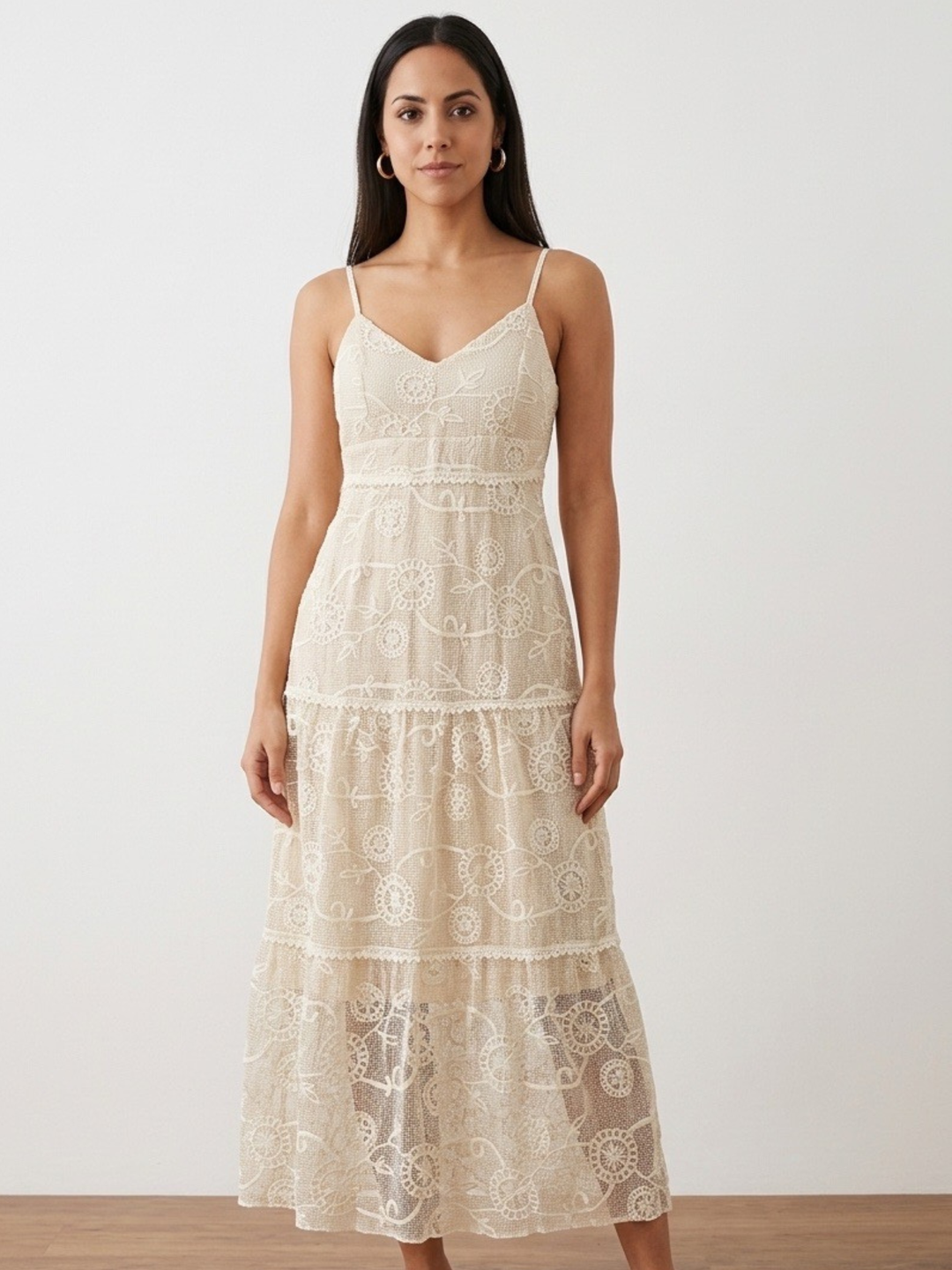 Camelia Cream Dress