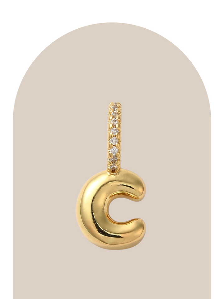 Gold Plated Initial Charm