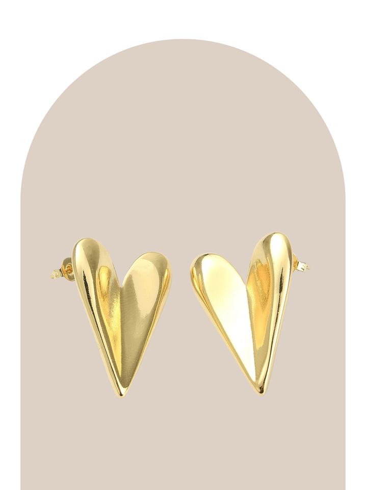 Gold Plated Amor Earrings