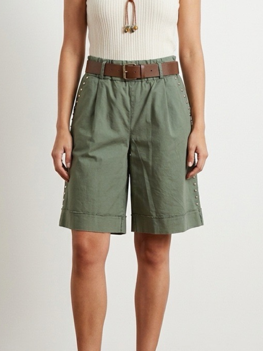 Italy Stud Bermuda Pant