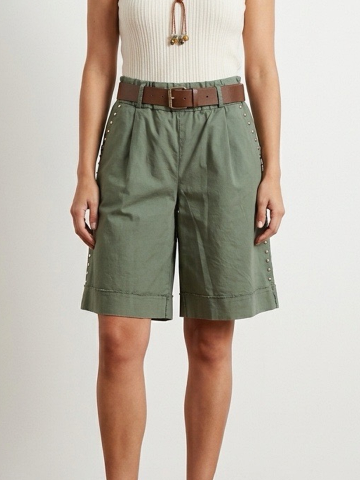 Italy Stud Bermuda Pant