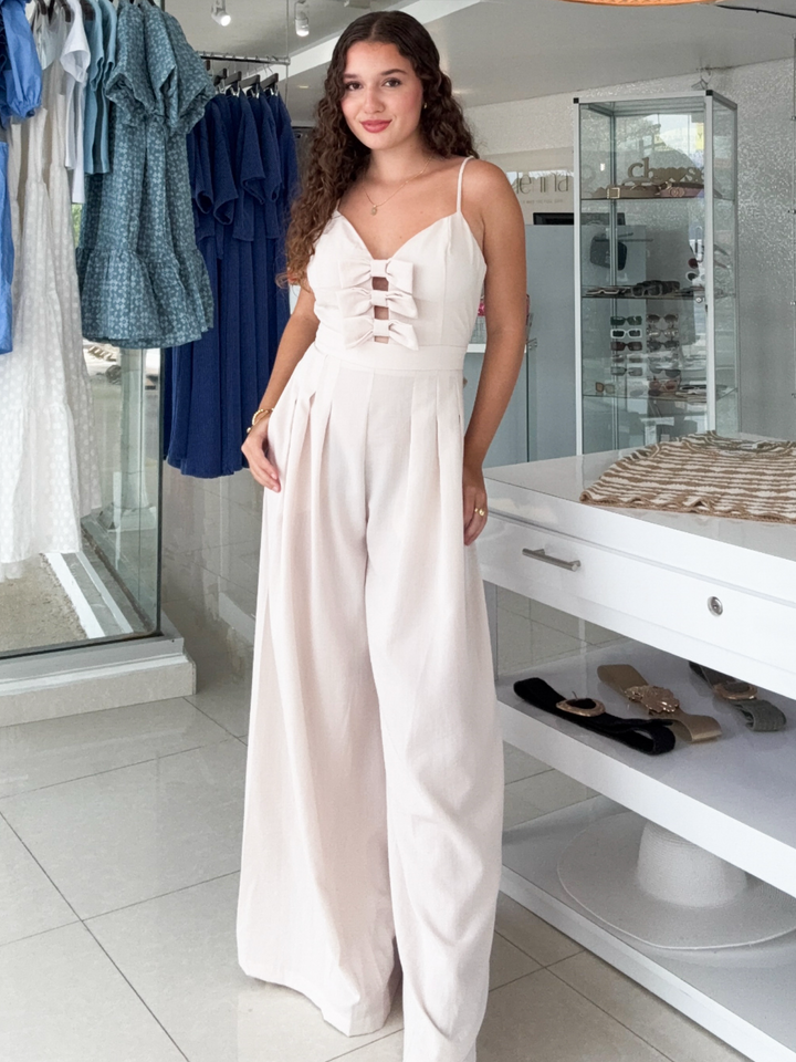 Bow Front Jumpsuit