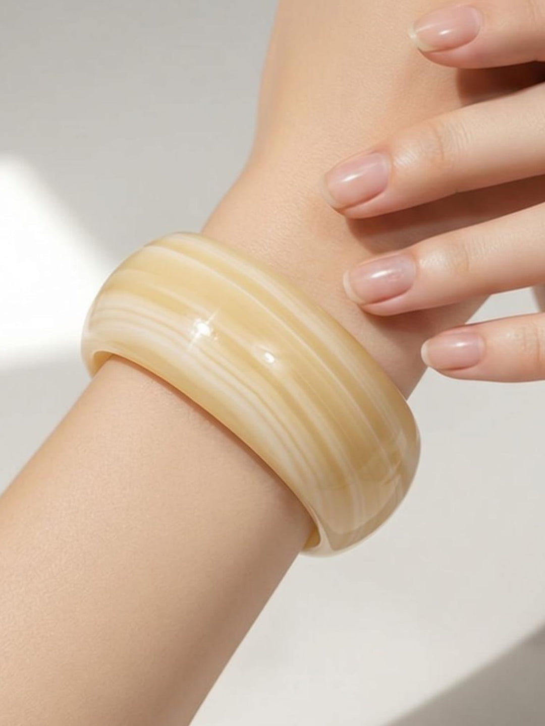 Chunky Marble Bangle