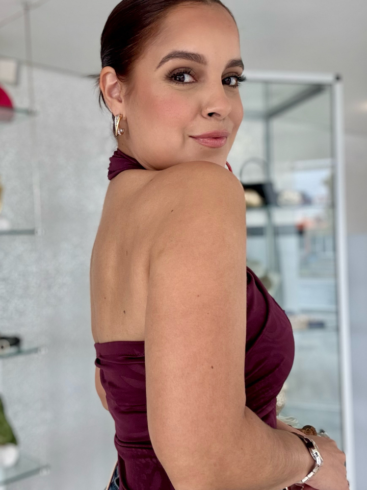 Burgundy Animal Bodysuit One Size