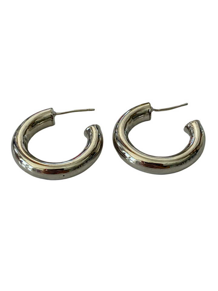 Gold Plated Medium Hoops