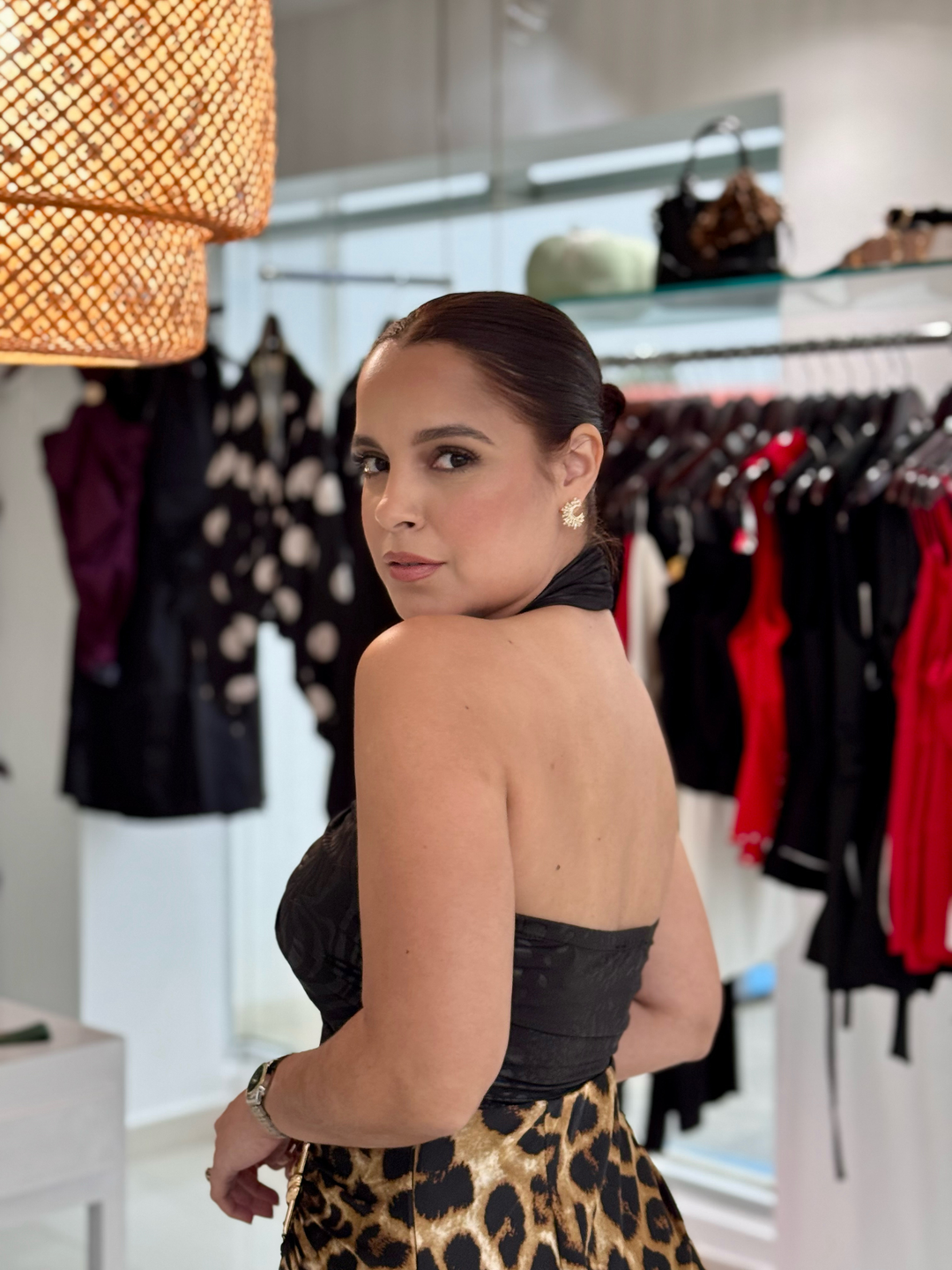 Black Animal Bodysuit One Size