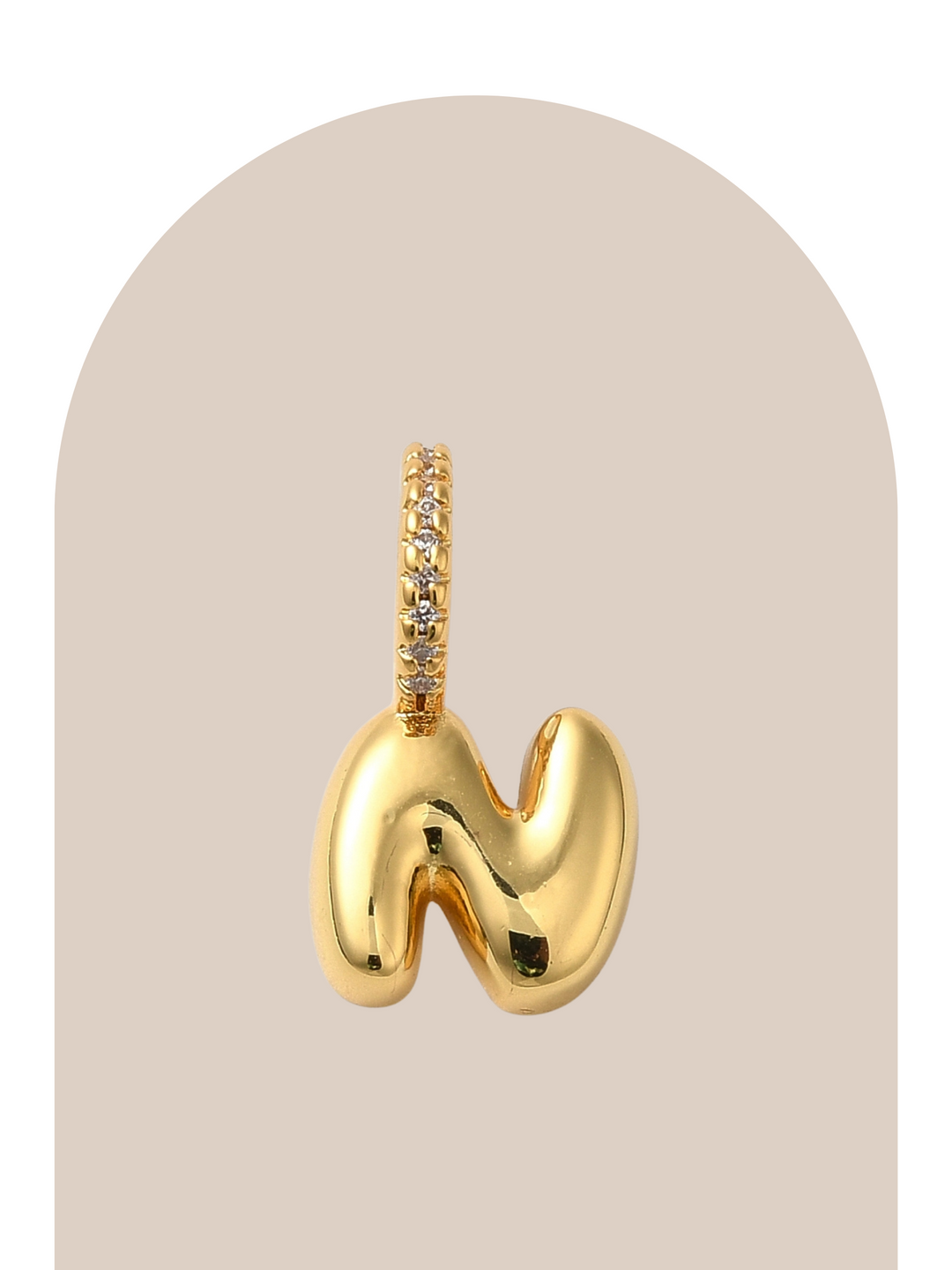 Gold Plated Initial Charm