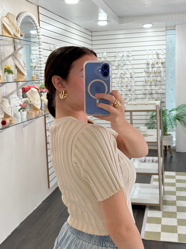 Ivory Knit Top