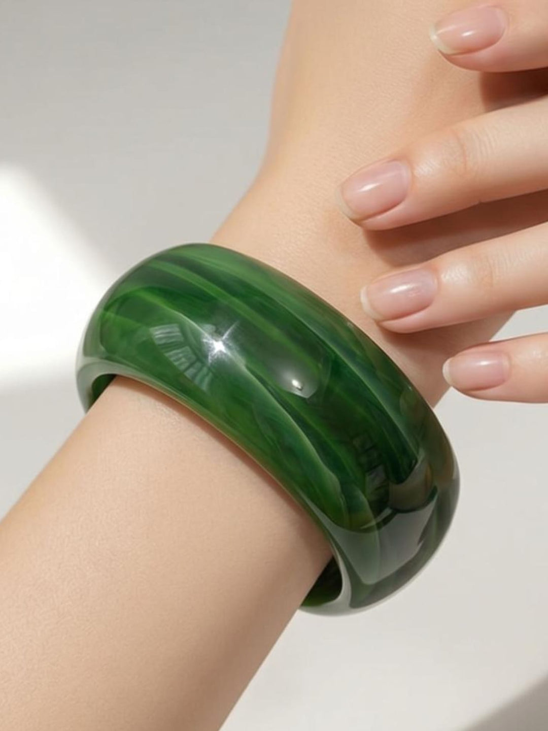 Chunky Marble Bangle