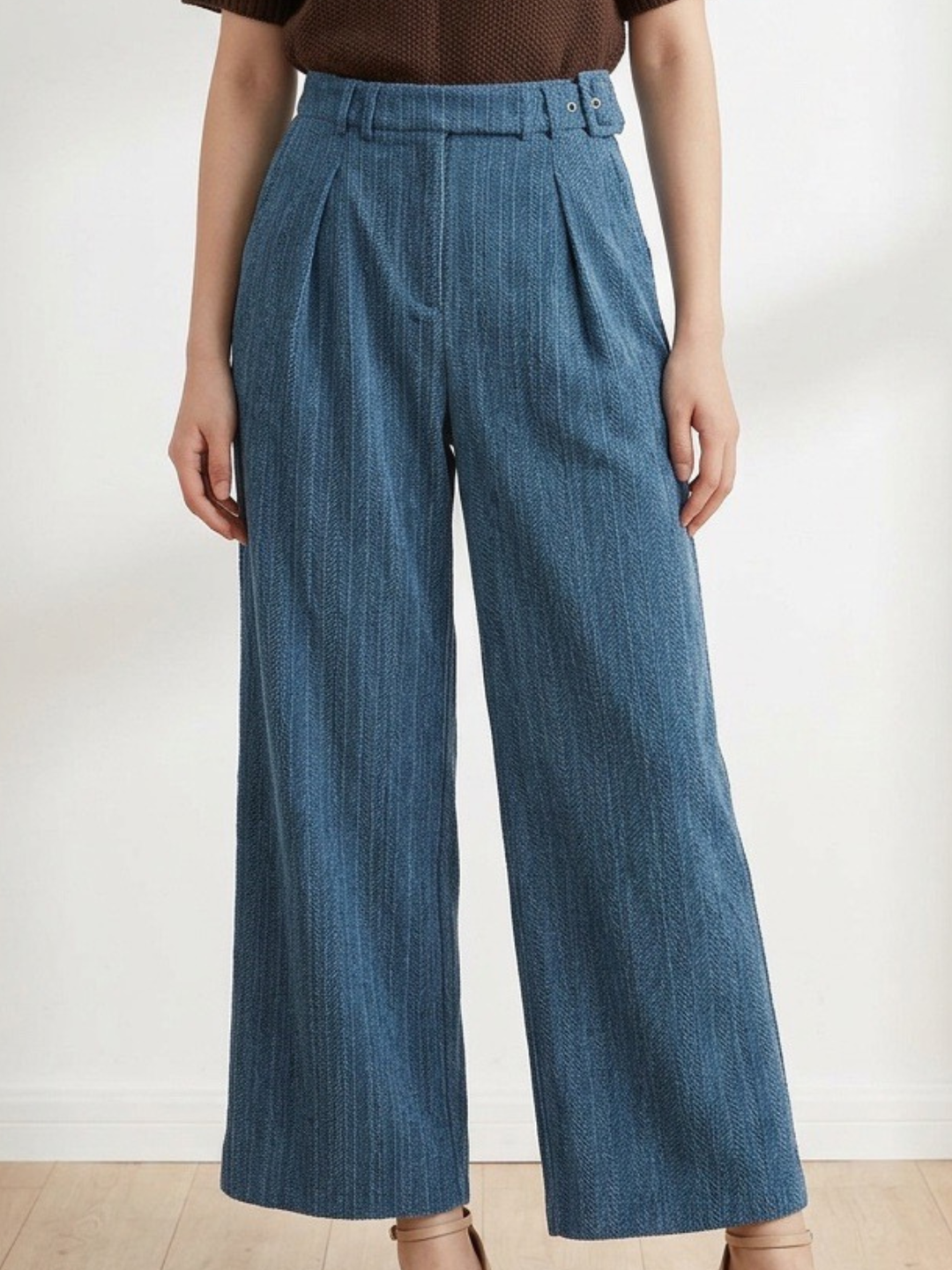 Wide Leg Belted Pant