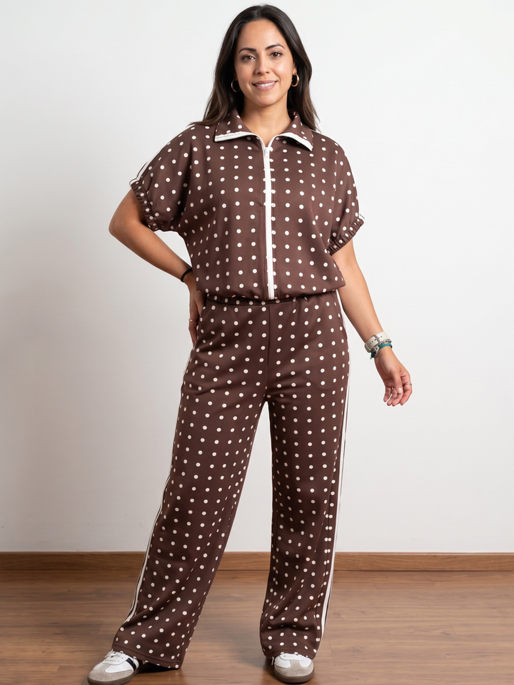 Italy Chocolate Polka Dots Travel Set