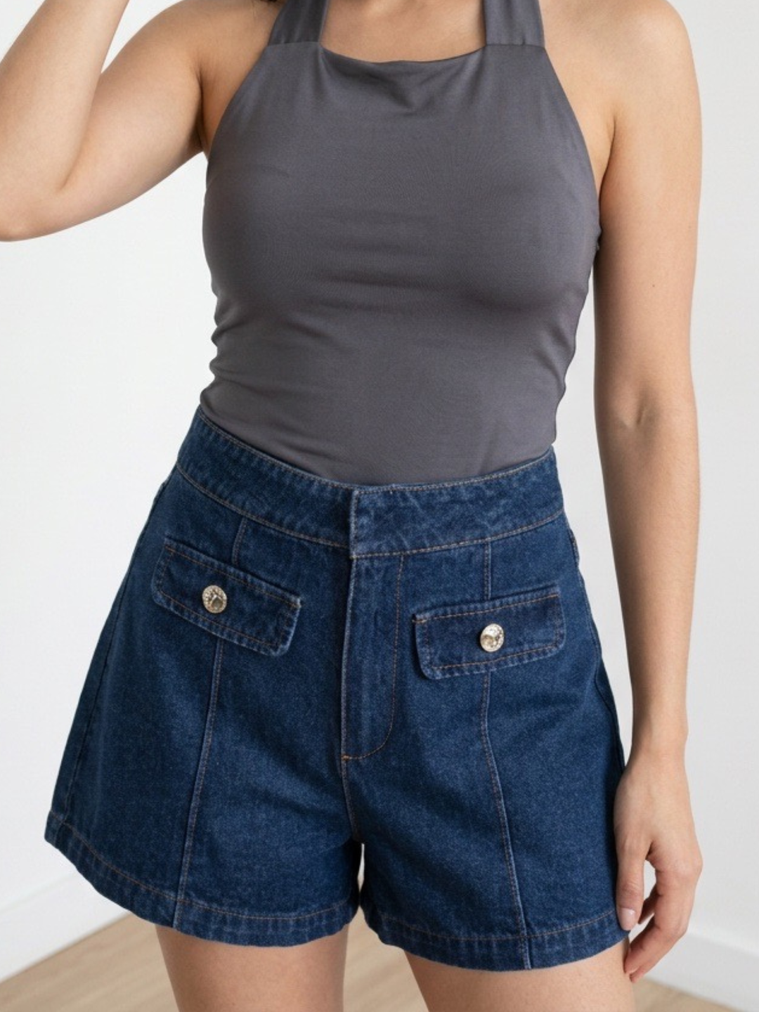 Cute Pocket Denim Short