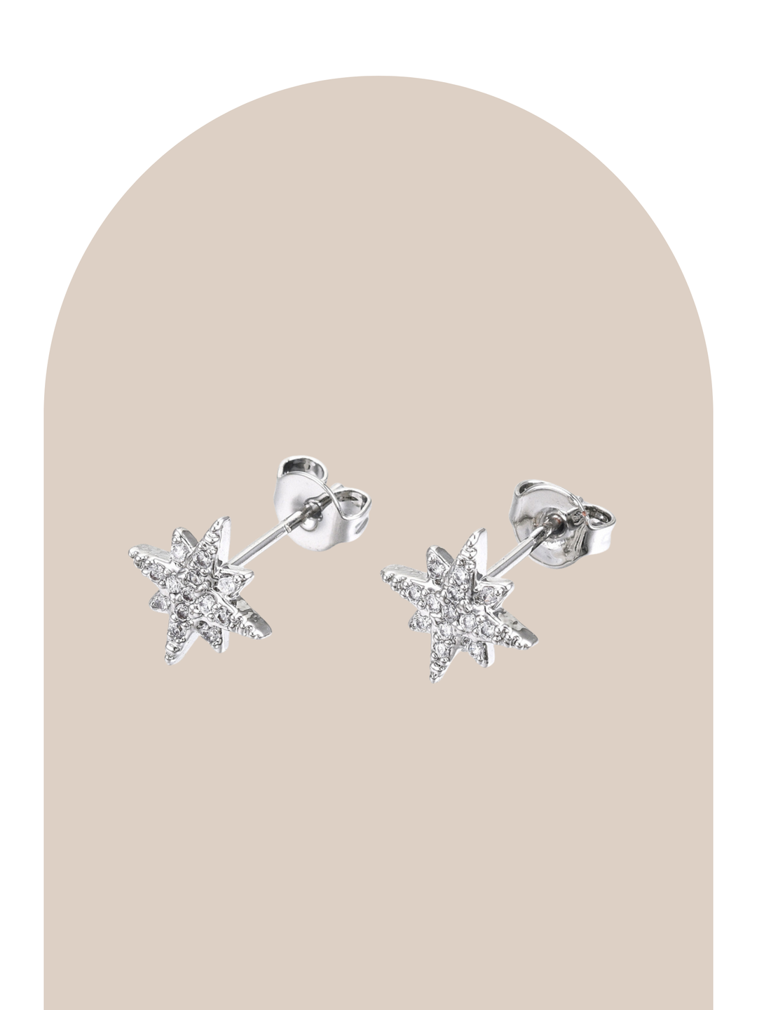 Silver Shiny Stardust Studs