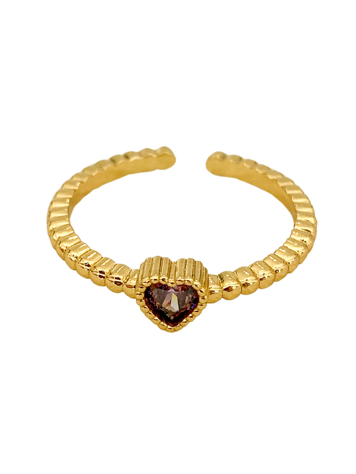 18K Gold Plated Heart Ring
