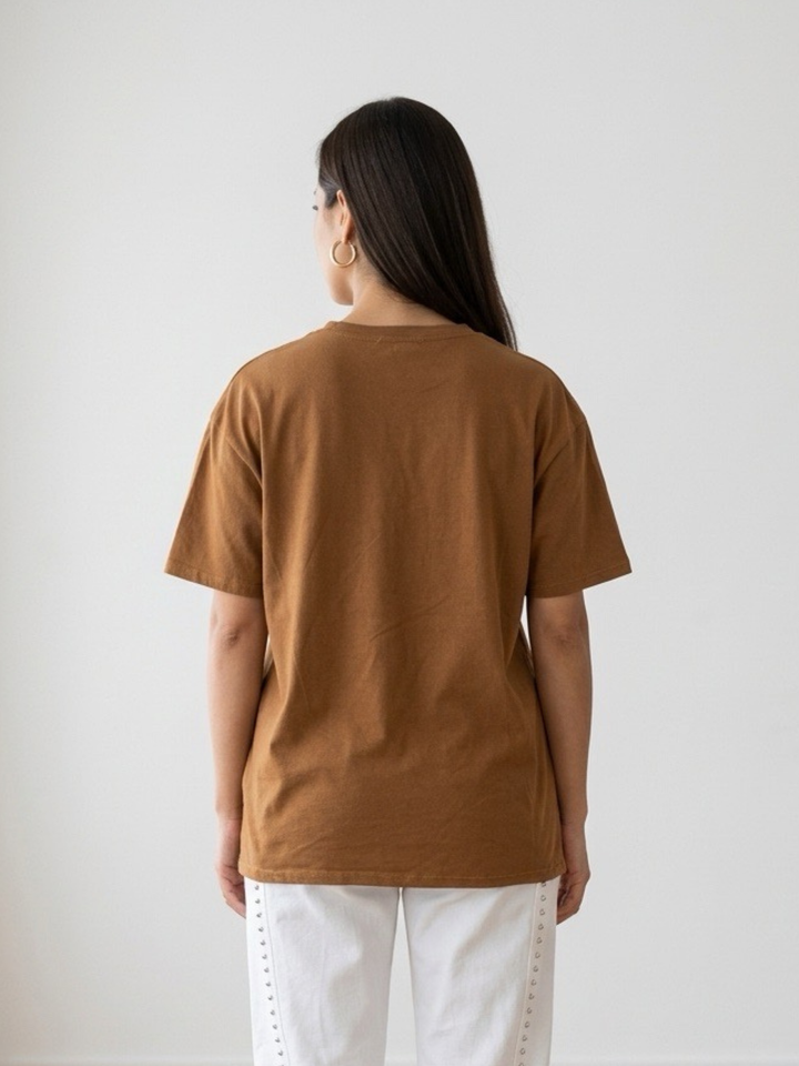 MORE AMOR Camel Oversized TShirt