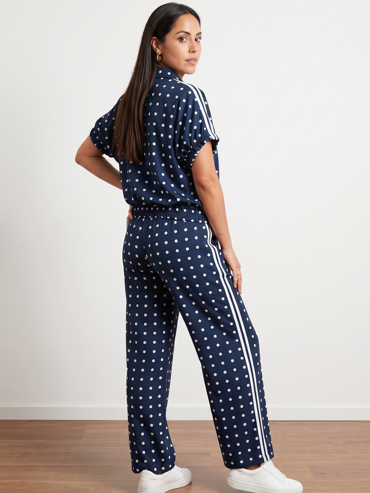 Italy Navy Polka Dots Travel Set