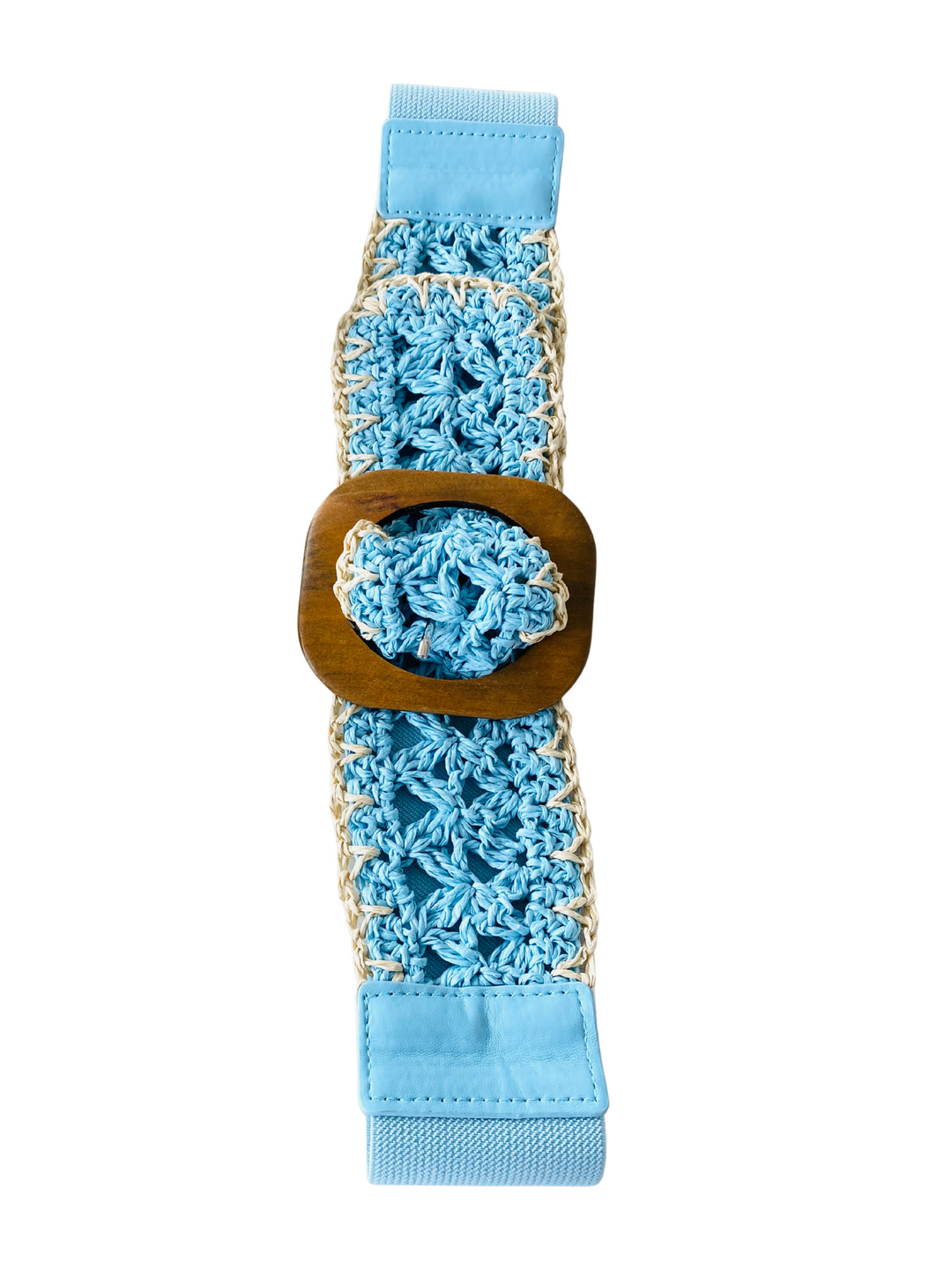 Raffia Elastic Color Belt