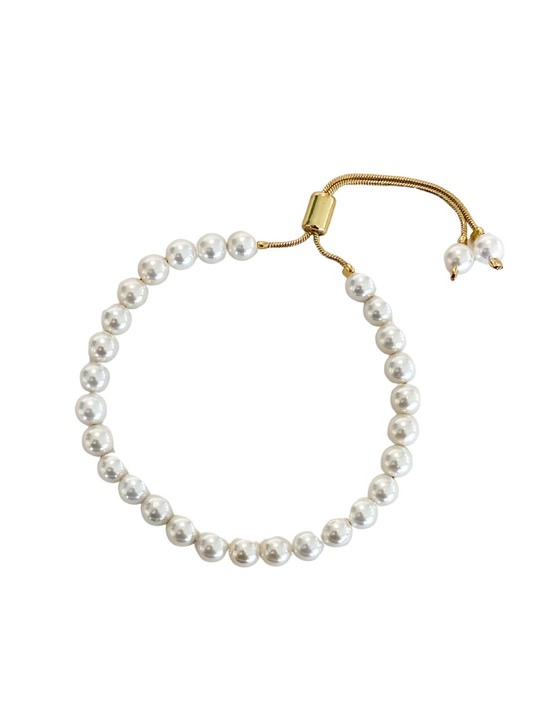 18K Gold Plated Pearl Adjustable Bracelet