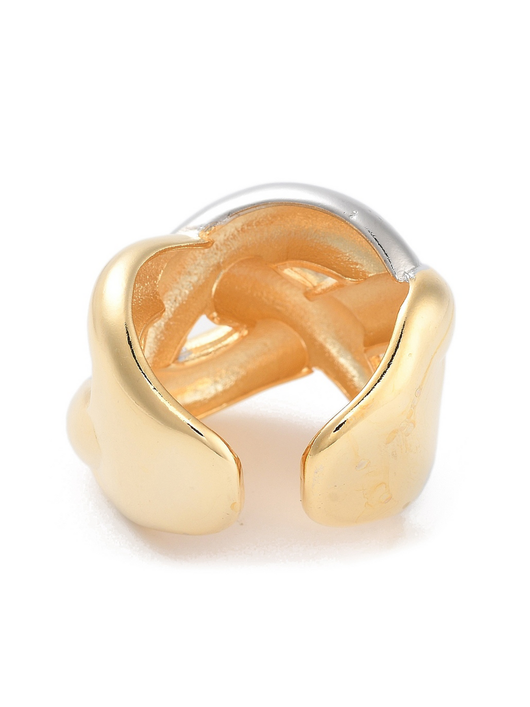 18K Gold Plated Two Tone Ring