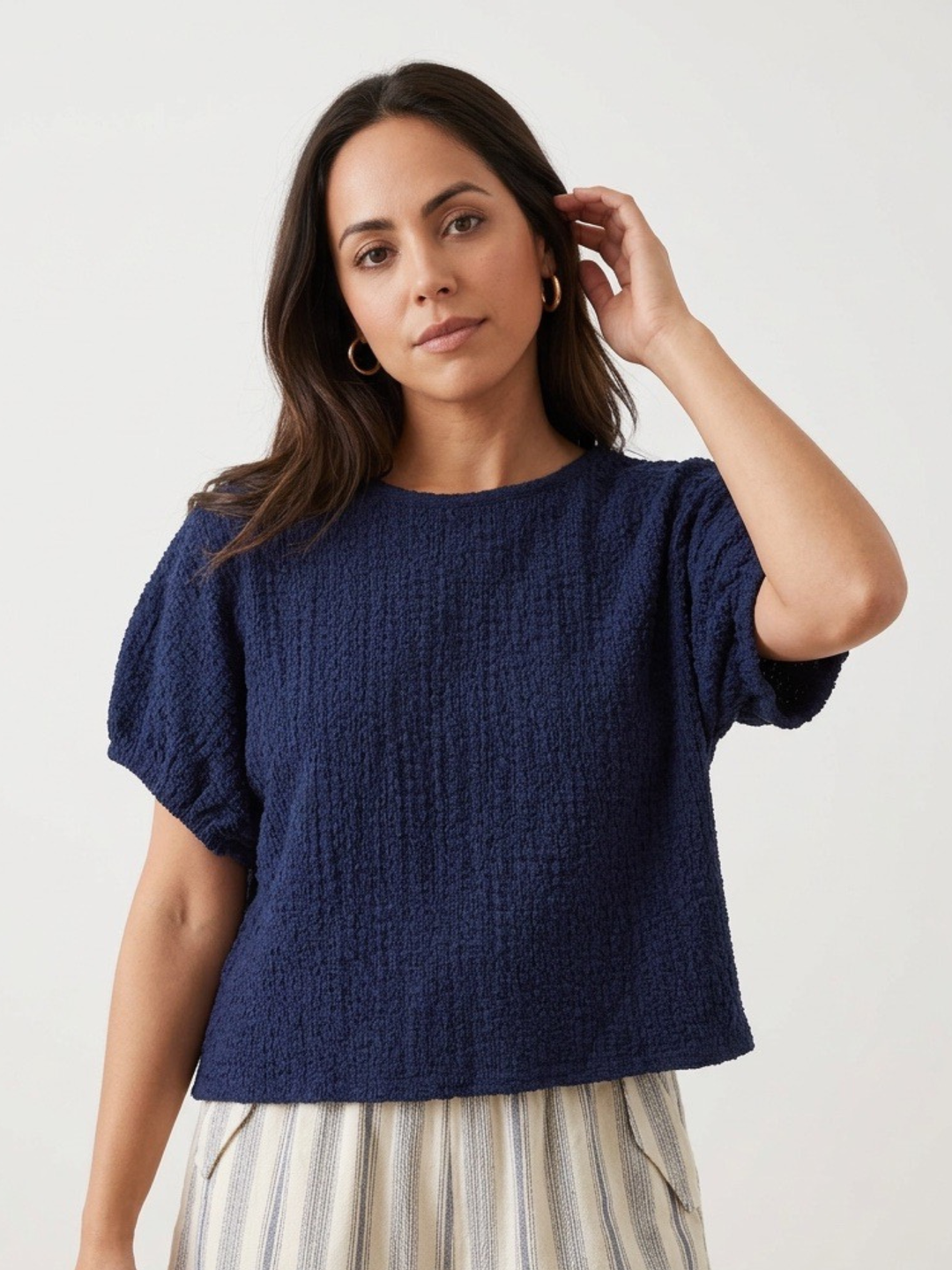 Navy blouse