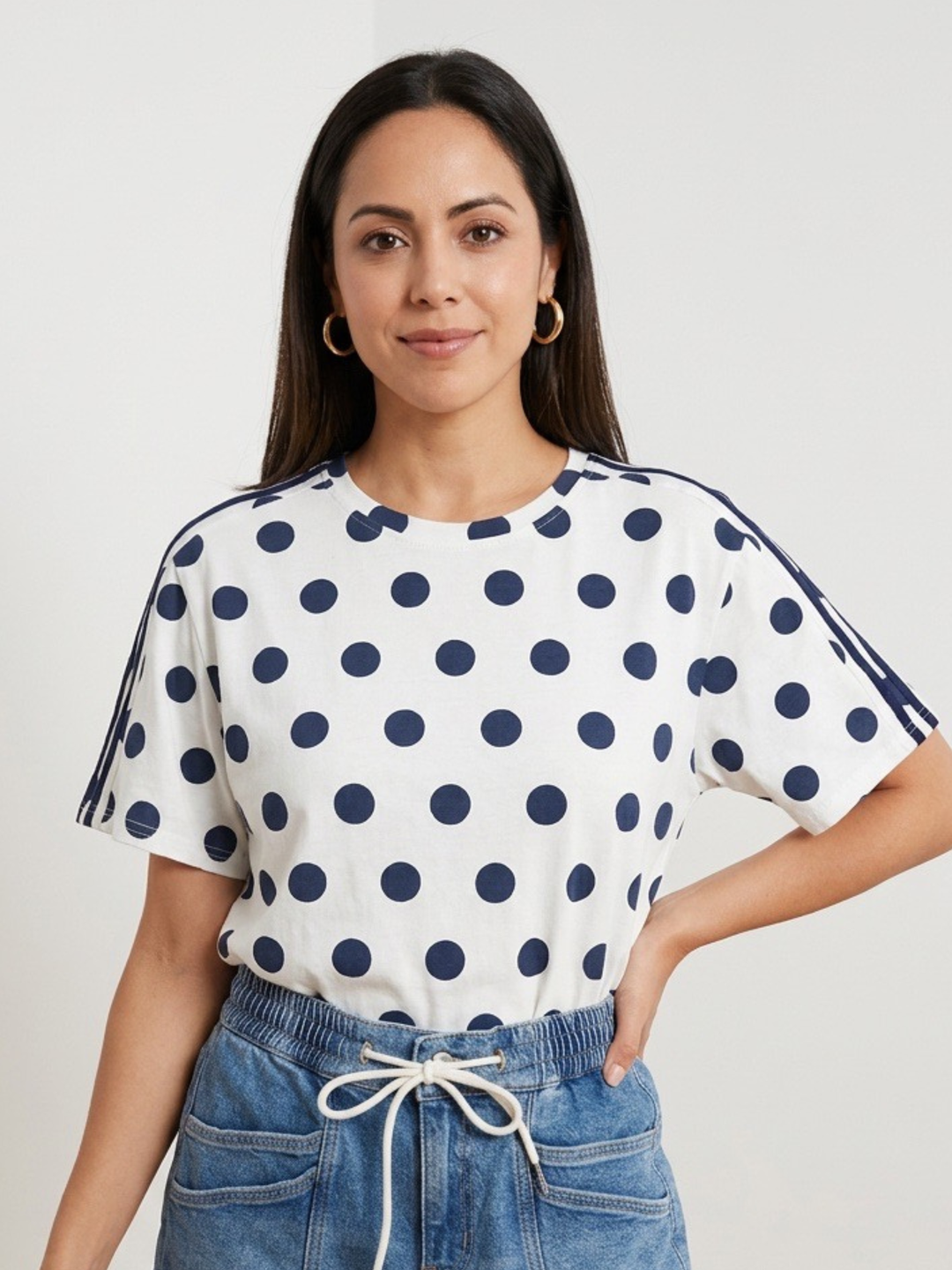 Italy Navy Polka Shirt
