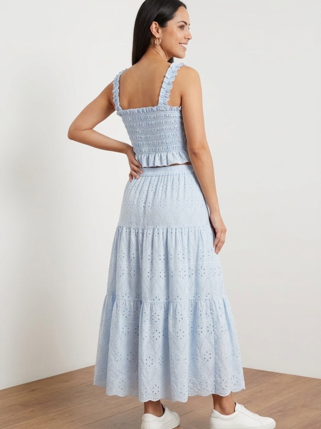 Eyelet Light Blue Set