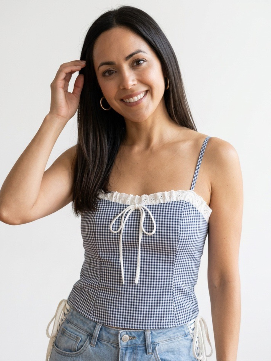 Checkered Cute Top